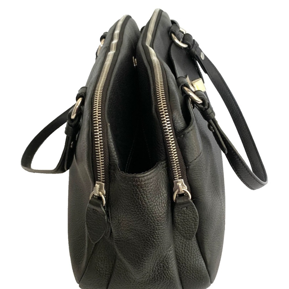 COACH Penelope Black Pebble Leather Shoulder Handbag - Picture 8 of 17